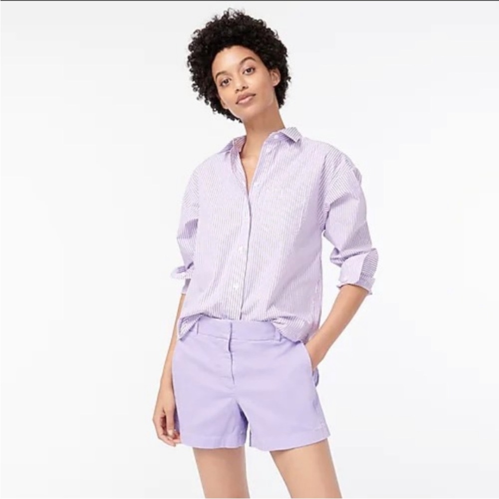 J. Crew 4” Chino Shorts - Hampton Purple NWT
